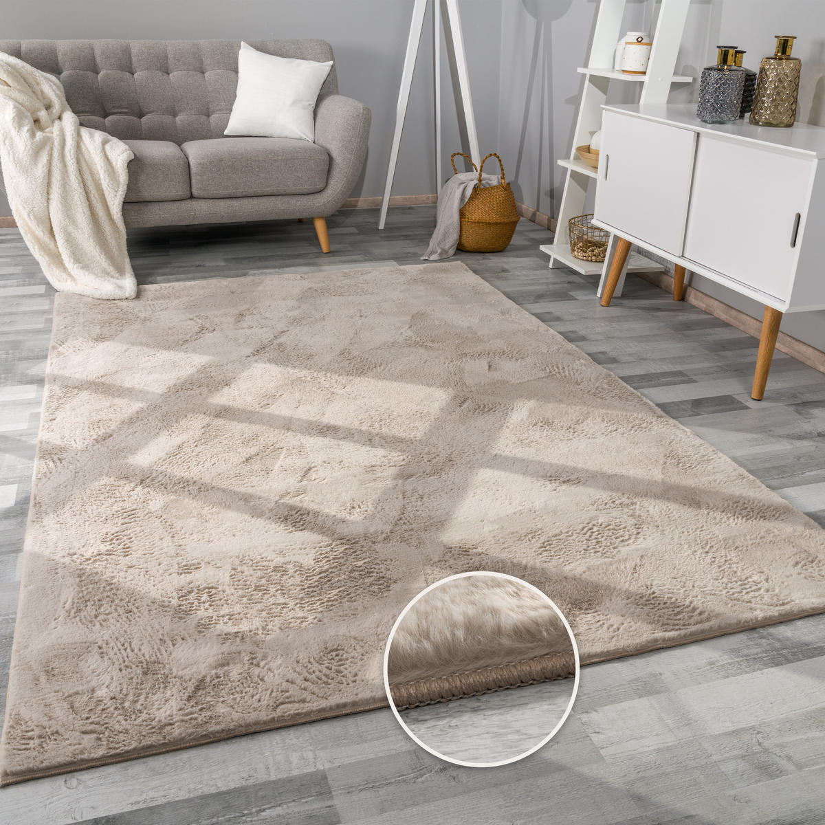 HOCHFLORTEPPICH 240/340 cm Soft 380 - Beige, Textil (240/340cm) - Paco Home