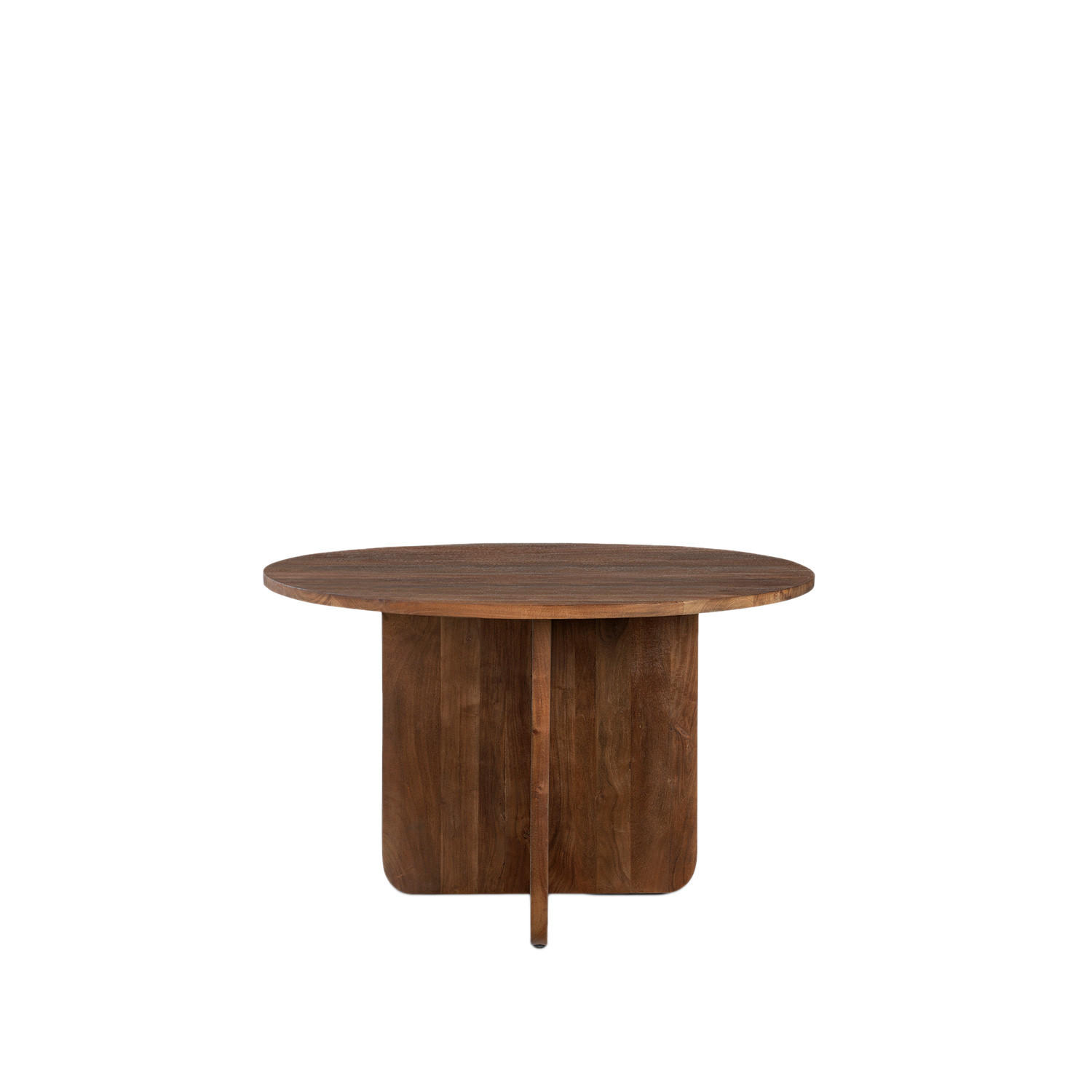 ESSTISCH Atir Walnuss 120 cm x 76 cm - Walnussfarben, Holz (120/120/76cm) - Klast Home