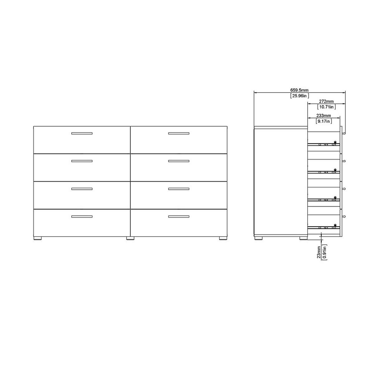 KOMMODE Schwarz - Schwarz, Holzwerkstoff (140/82/40cm) - ebuy24