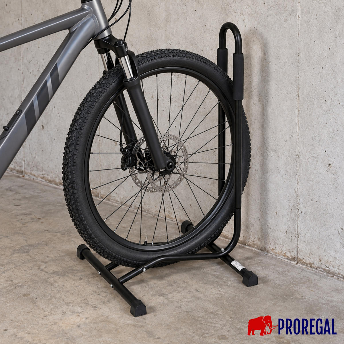 FAHRRADSTÄNDER STAND 2ER SET BIS 29 ZOLL WASSERFEST - Schwarz, Metall (43/74/43cm) - PROREGAL