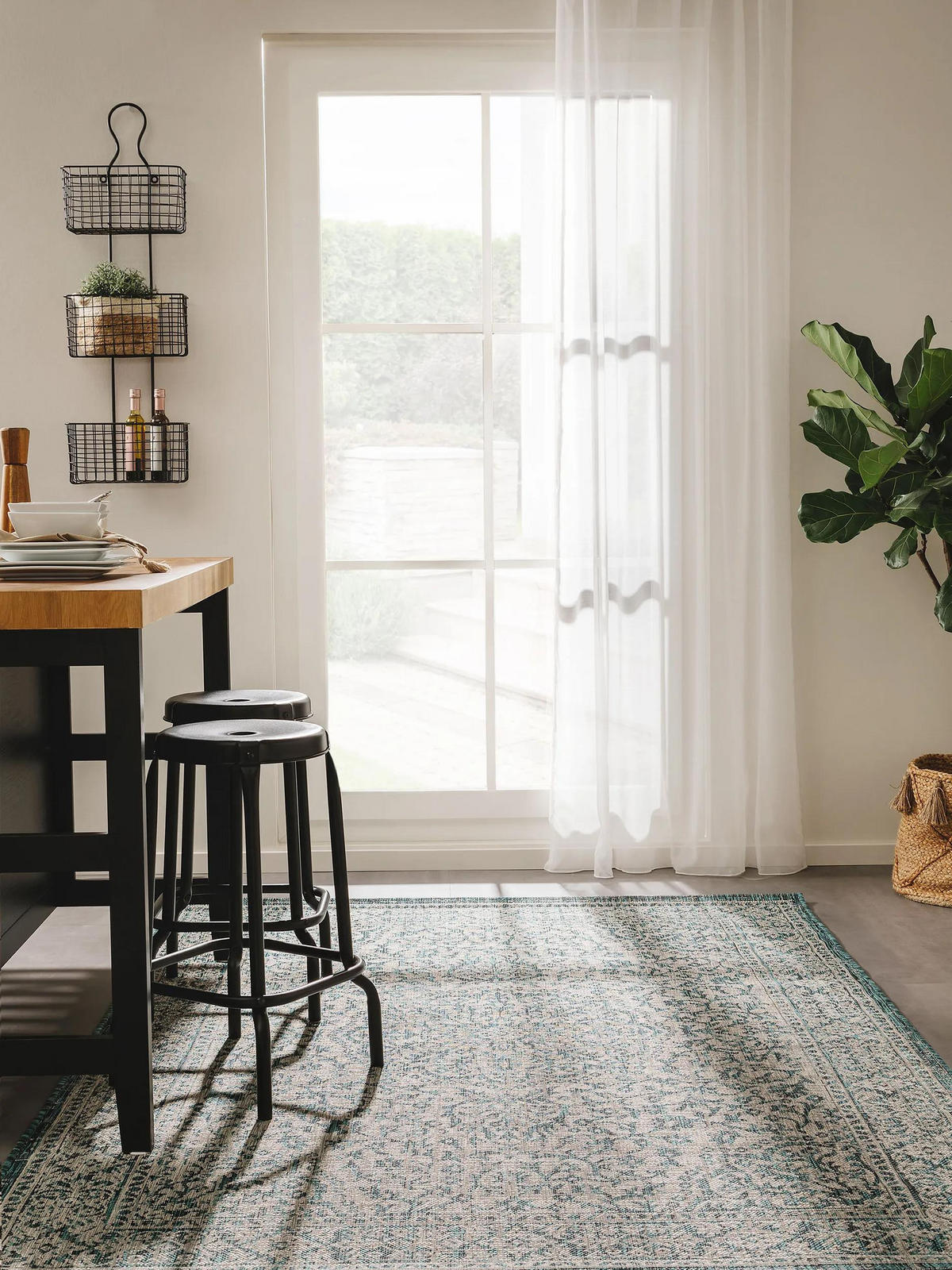 VNITŘNÍ a venkovní koberec Cleo Modrá 200x290 cm - modrá, textil/umělá hmota (200/290cm) - benuta Nest