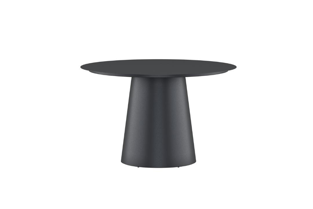 GARTENTISCH, Lanzo, Schwarz, Metall, 120 x 120 x 75 cm - Schwarz, Metall (120/120/75cm) - ebuy24