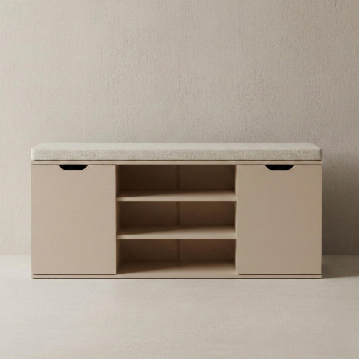 SCHUHSCHRANK Porta 103/30/46 cm - Hellgrau, Holzwerkstoff (30/46/103cm) - BOXIMO