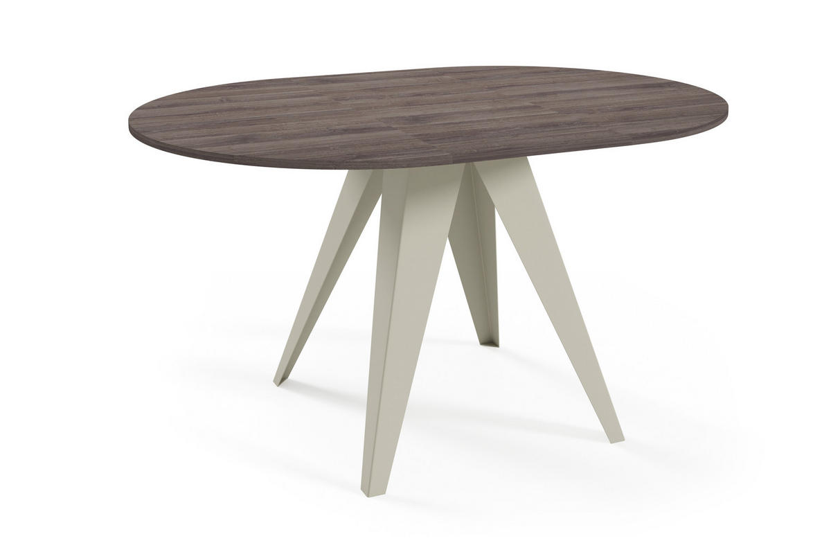 ESSTISCH Gerda - Kaschmir/Beige, Holzwerkstoff/Metall (90/90/76cm) - Meblini