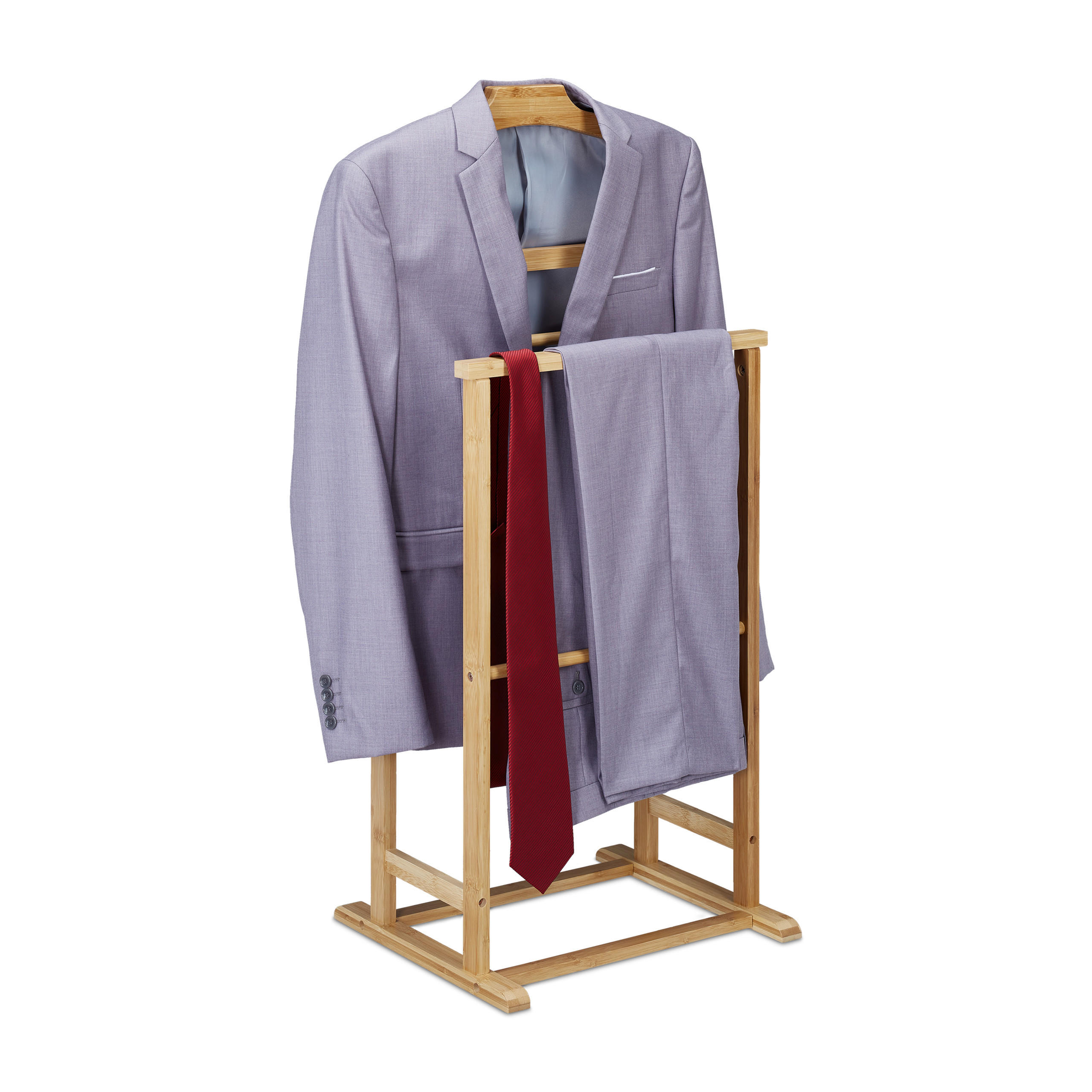 KOMORNÍK - světle hnědá, dřevo (47/98.5/36cm) - Relaxdays