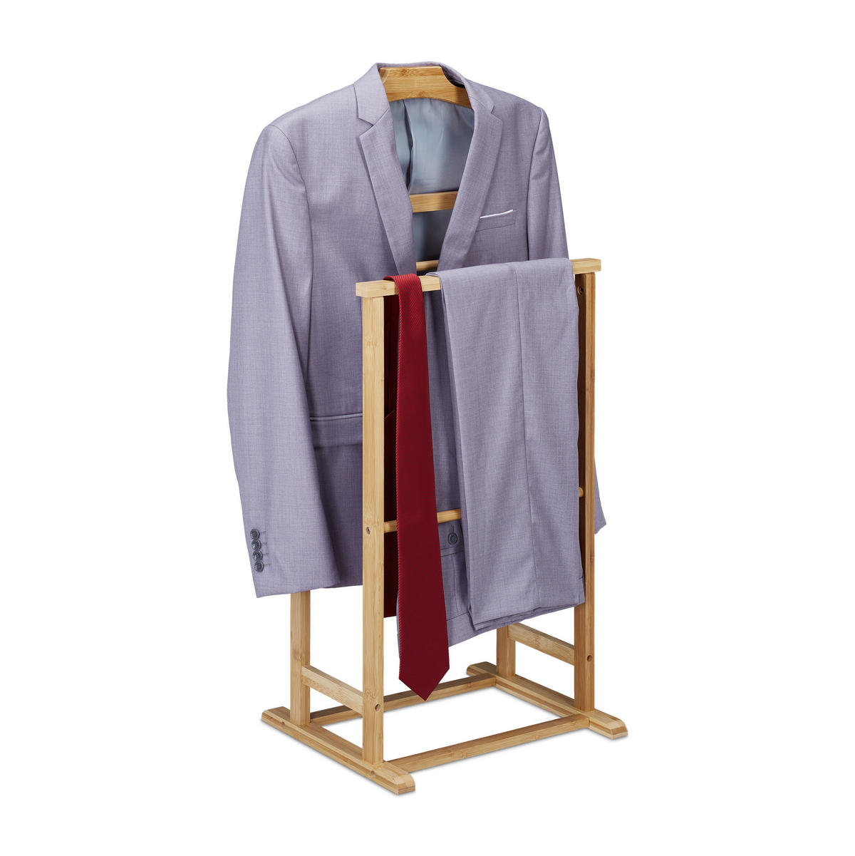 KOMORNÍK - světle hnědá, dřevo (47/98.5/36cm) - Relaxdays