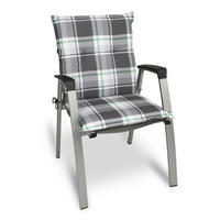 NIEDERLEHNERAUFLAGE Sunny BK 100/50/6cm Mintgrün-Kariert - Mintgrün, Textil (50/6/100cm) - Beautissu 