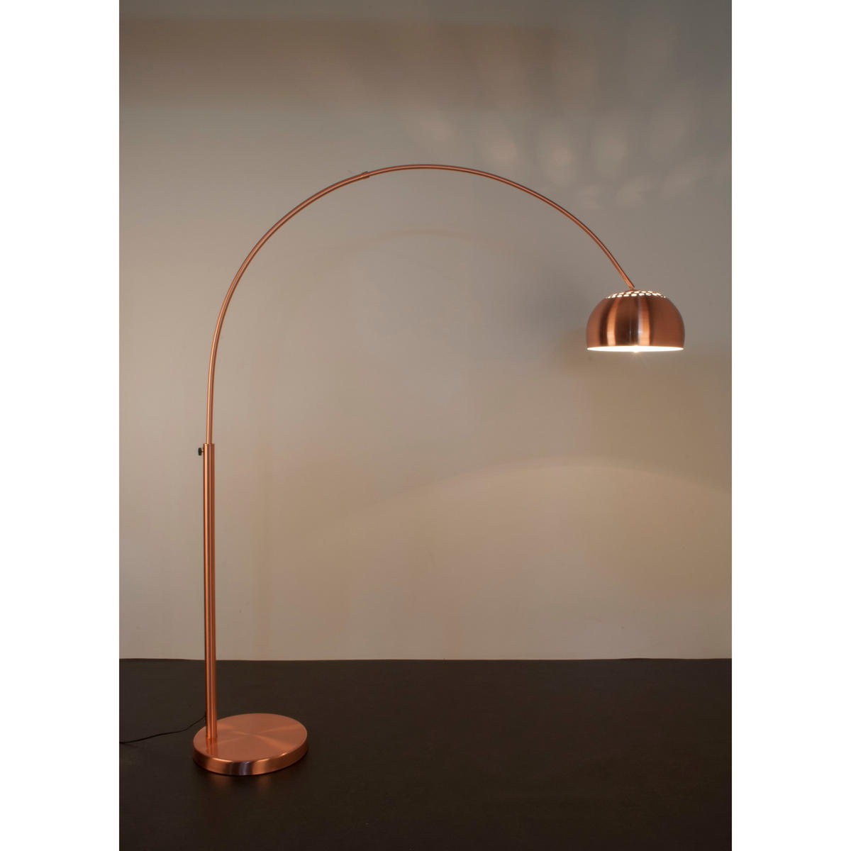 STEHLAMPE Metal Bow Kupfer - Kupferfarben, Metall (158/39/190cm) - Zuiver