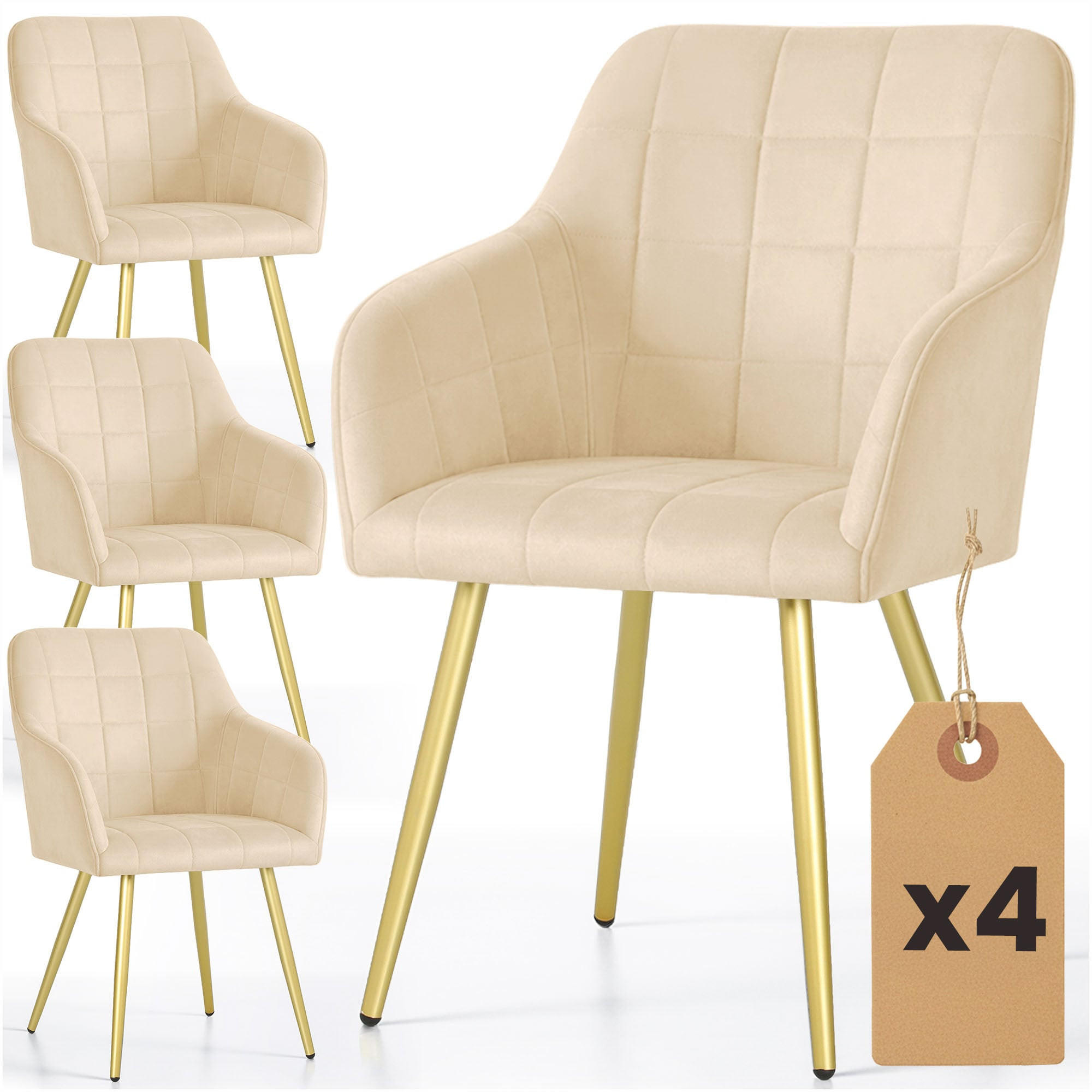 RAUMHIRSCH FURNITURE ČALOUNĚNÁ ŽIDLE, sada 4 ks, kovové nohy zelené, černé 54/82/58