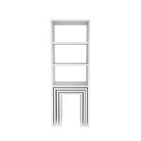 BÜCHERREGAL Melo - Weiß, Holzwerkstoff (44/122/30cm) - Decorotika