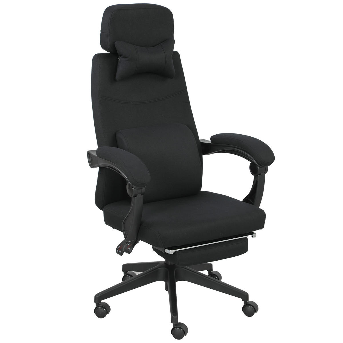 DREHSTUHL DE-11761 62/68/127 cm Schwarz - Schwarz, Textil (62/127/68cm) - ComfortXL