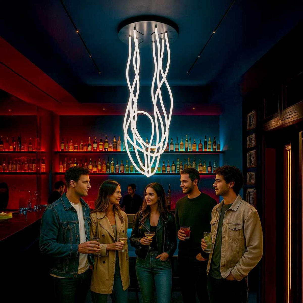 LED-GALERIELEUCHTE Arion Flex 250cm Schwarz - Schwarz/Weiß, Kunststoff (250/80/2.5cm) - s.luce