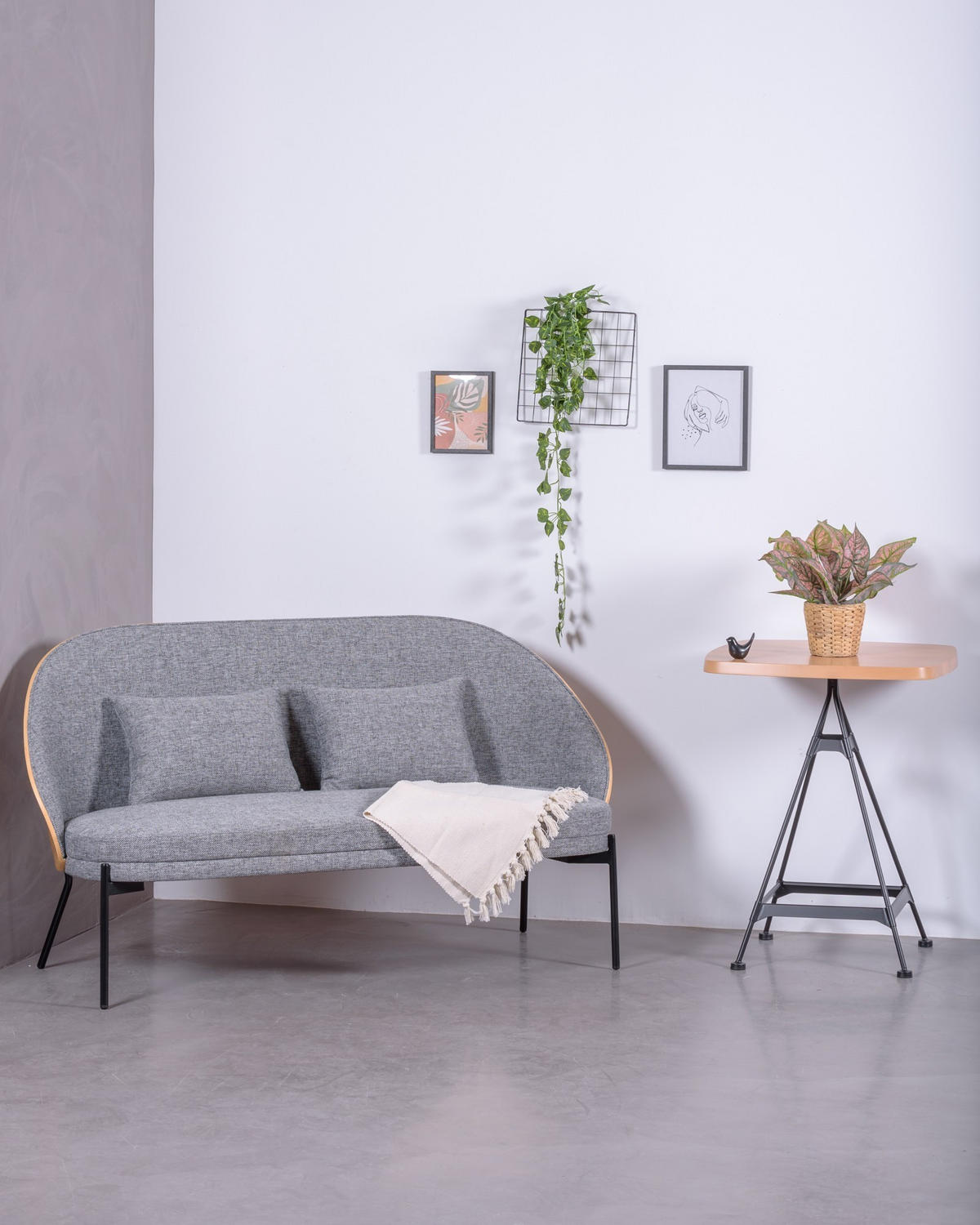 BEISTELLTISCH Buchefarben 59/59/76 cm - Buchefarben, Holz (59/59/76cm) - Nest Dream