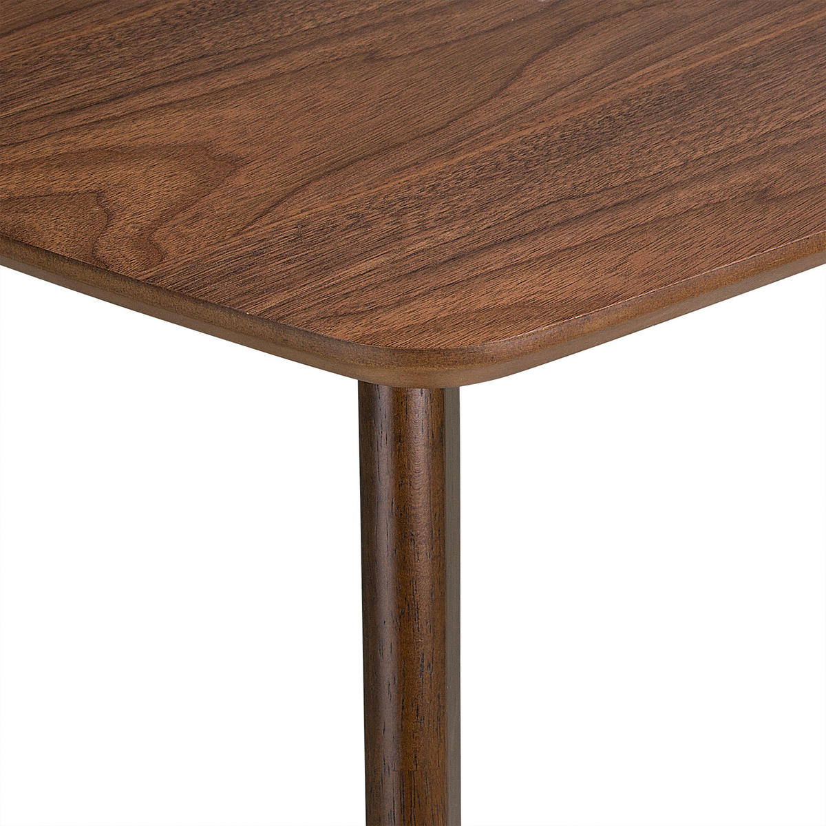 ESSZIMMERTISCH dunkler Holzfarbton 150/90 cm Iris - Dunkelbraun, Holzwerkstoff (90/150/75cm) - Beliani