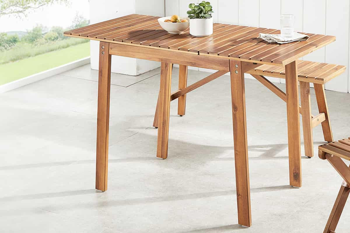 BALKONTISCH BALI Akazie Natur 110cm - Braun, Holz (55/110/75cm) - riess-ambiente