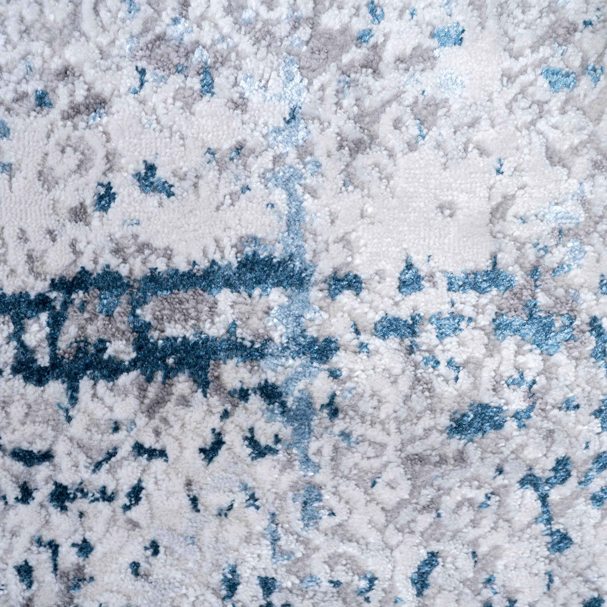 WEBTEPPICH Tweed Blau - Blau, Textil (70/240cm) - Kukoon Rugs