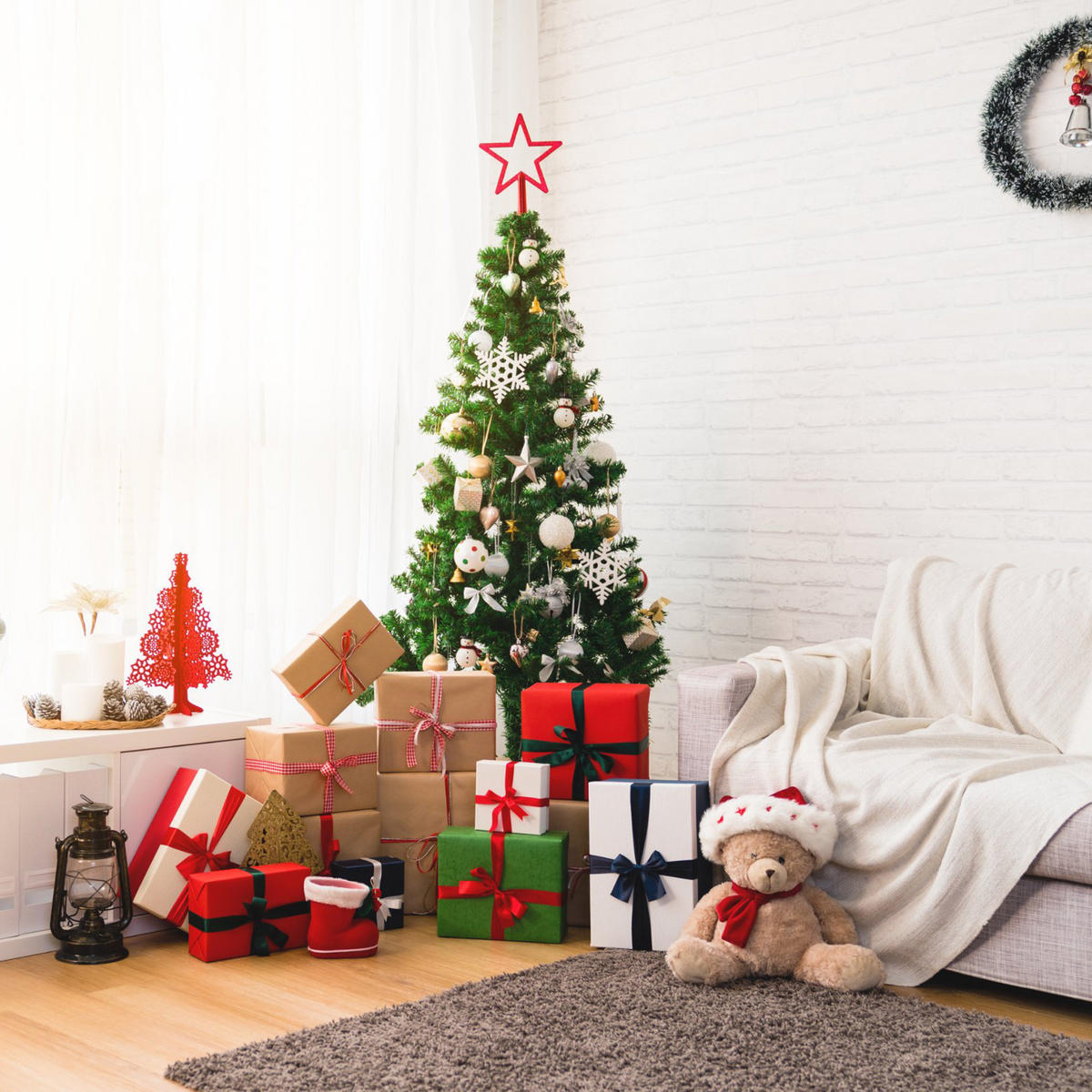 WEIHNACHTSBAUM Grün 81/81/210 cm - Grün, Kunststoff (210cm) - Mobili Rebecca