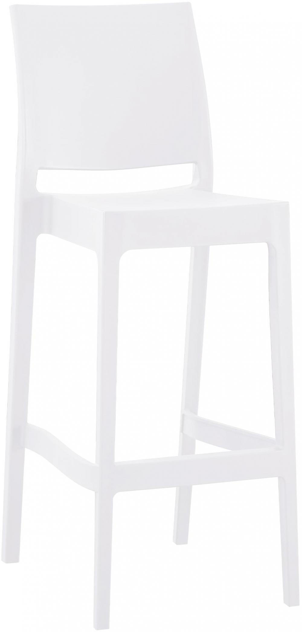 BARHOCKER Kunststoff Weiß - Weiß, Kunststoff (41/106/52cm) - CLP