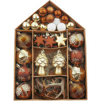 WEIHNACHTSKUGELN 70-teiliges Set Kunststoff Bruchfest Wald Thema - Multicolor, Kunststoff (8.5/8.5/8.5cm)