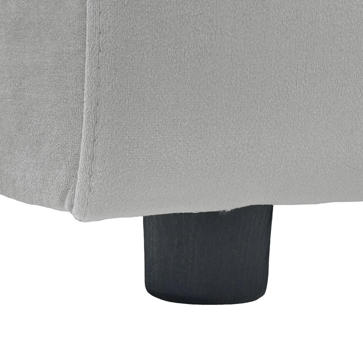 ECKSOFA DE-35065 mit Stauraum Hellgrau - Hellgrau, Metall (150.5/245.5cm) - ComfortXL