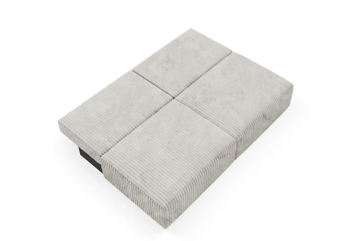 SCHLAFSOFA Natalia Xs - Creme, Holzwerkstoff/Textil (216/85/105cm) - Fun Möbel