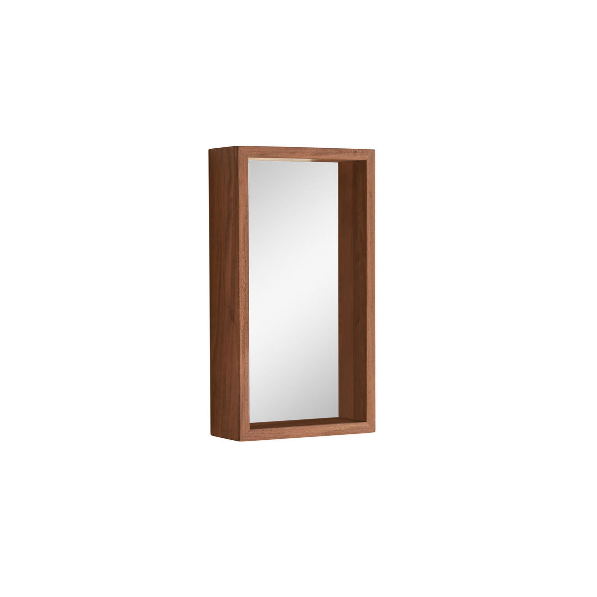 SPIEGEL Stelle Braun aus Walnuss - Braun, Holz (30/55/12cm) - Tikamoon