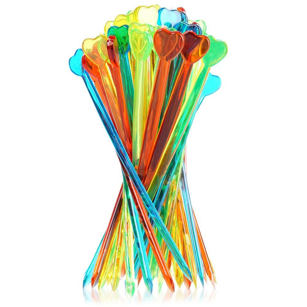 SNACK-ZAHNSTOCHER 8 cm 50 Stück. - Multicolor, Kunststoff (8cm) - Orion 