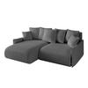 ECKSOFA mit Schlaffunktion und Bettkasten ONESK-L -v1 208x165x40 Grau Bouclé - Grau, Holzwerkstoff/Kunststoff (208/165cm) - ALTDECOR