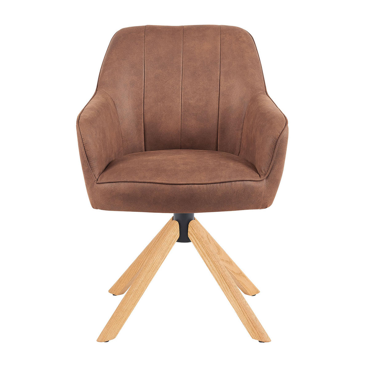ARMLEHNSTUHL Mika-Levi - Honigeiche/Braun, Eichenholz/Holz (60/87/65cm) - DUBI Möbel
