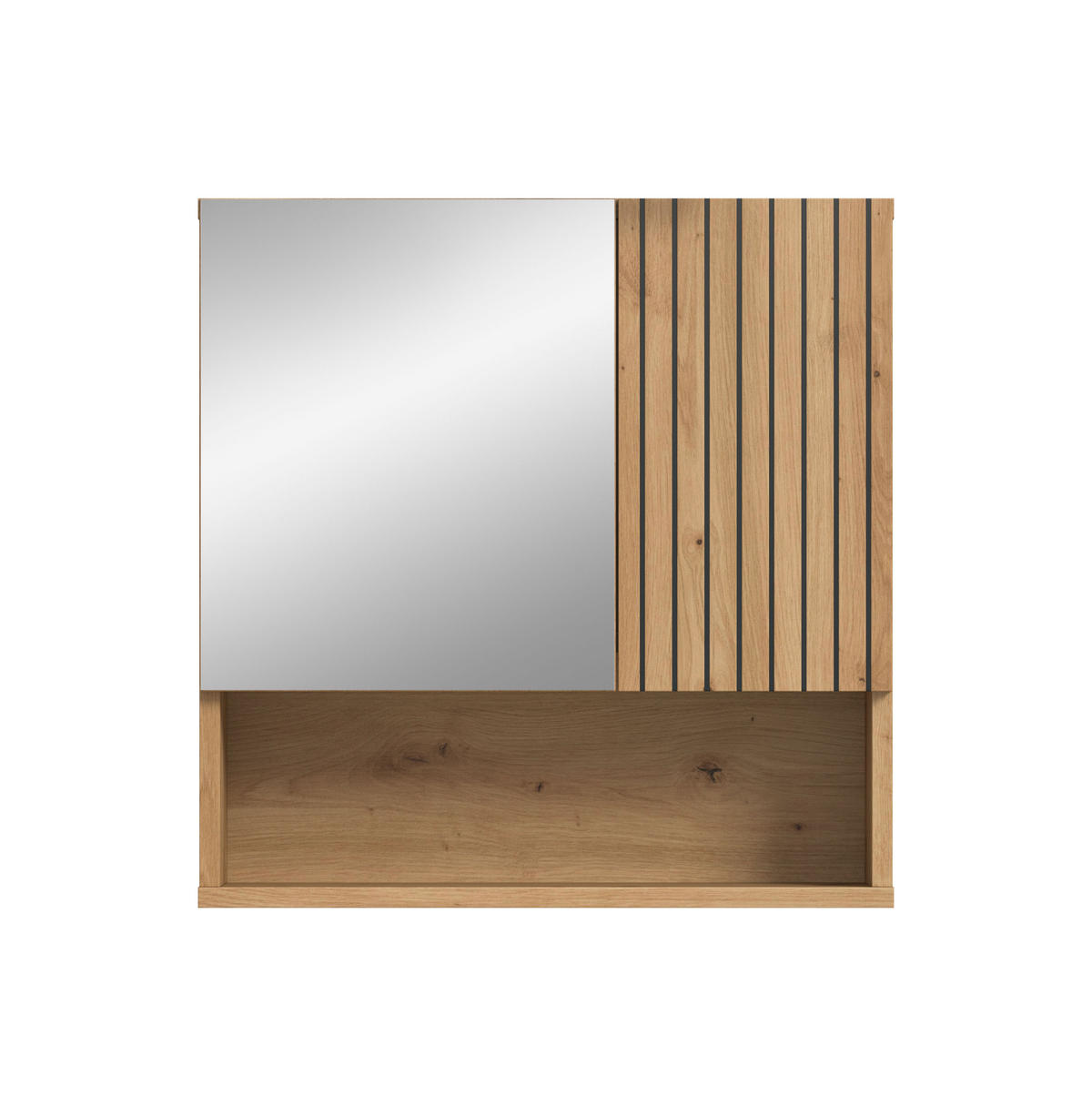 SPIEGELSCHRANK Mira (B/H/T: ca. 60/55/17 cm) in Artisan Oak Nachbildung/Artisan Oak Nachbildung - Eiche Artisan, Holzwerkstoff (60/55/17cm)