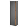 SCHUHSCHRANK grau matt, Eiche Wotan 50x200 cm, Graderobenschrank 10 Fächer - Eiche Wotan/Schwarz, Holzwerkstoff/Kunststoff (50/200/40cm) - Furn.Design