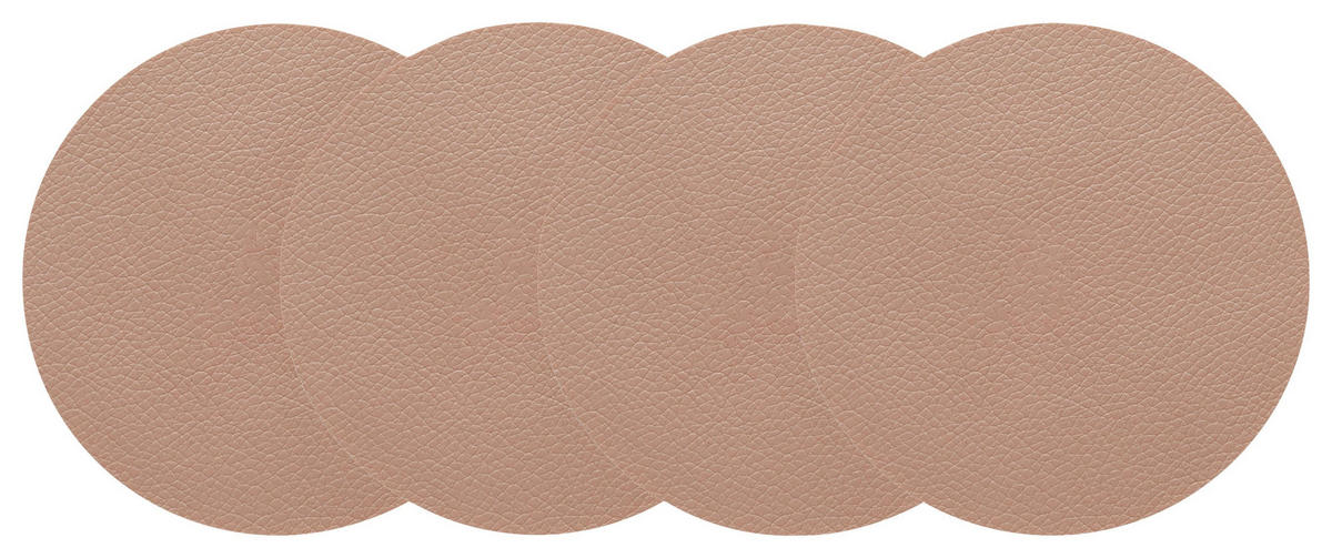 UNTERSETZERSET Livi Hellbraun 4-teilig - Hellbraun, Kunststoff (1/1cm) - Gourmesto