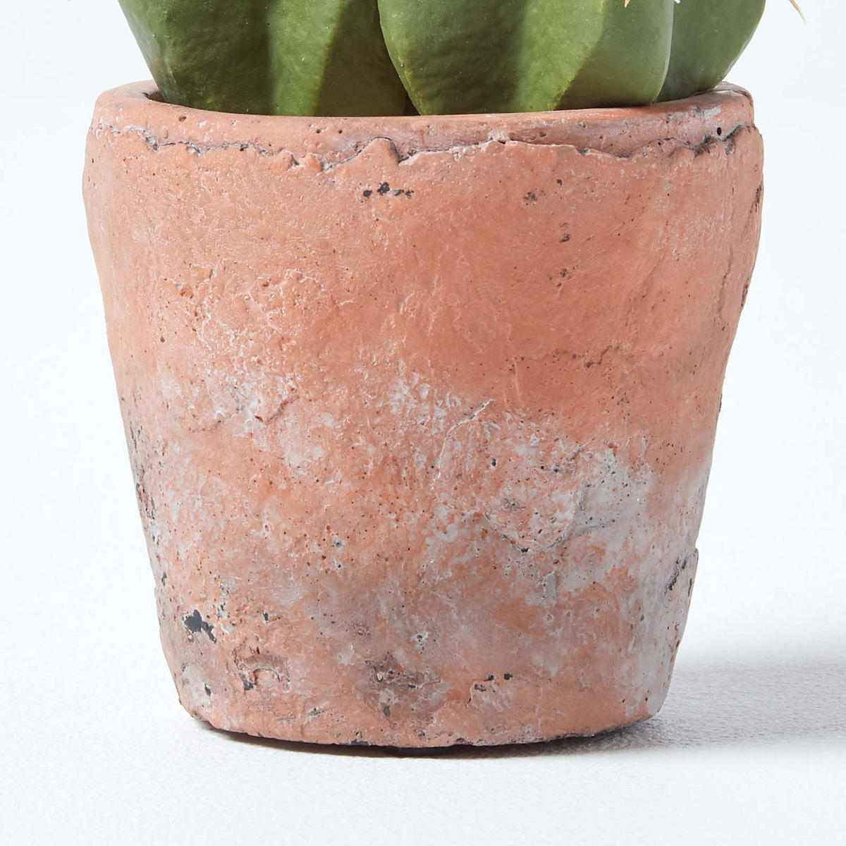 KUNSTPFLANZE Kaktus im Terrakotta-Topf, 17 cm - Grün, Kunststoff (17cm) - Homescapes