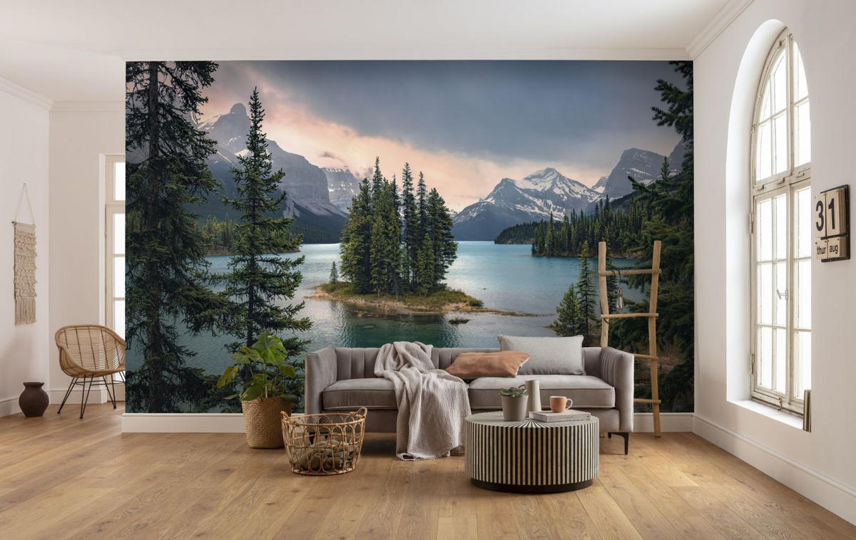 FOTOTAPETE Landschaft 450 x 280 cm - Grün, Papier (450/280cm) - Sanders & Sanders