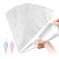 SPRITZBEUTEL Einweg 100 Stück 55 cm - Transparent, Kunststoff (28.5/4/55cm)