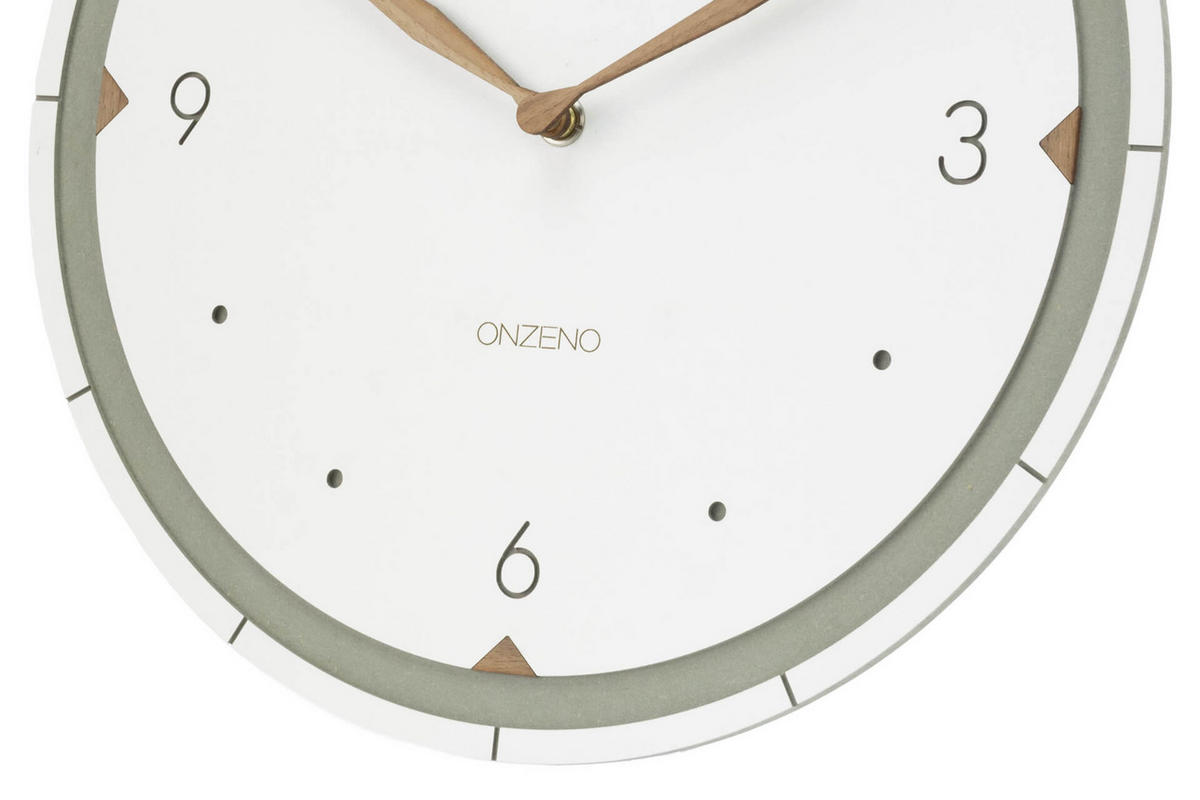 WANDUHR Design Weiß 29/29 cm - Weiß, Holzwerkstoff (0.42/29/1cm) - ONZENO