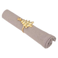 SERVIETTENRING Weihnachtsbaum 2er-Set - Goldfarben, Metall (4.8/6.4/5.5cm) - Atmosphera Createur d´interieur