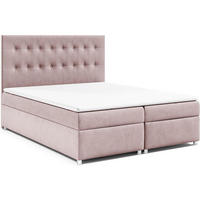 BOXBETT mit Bettkasten Trinity K-6 Bonellfederkern inkl. Topper - Rosa, Holz/Holzwerkstoff (180/200cm) - Best For Home