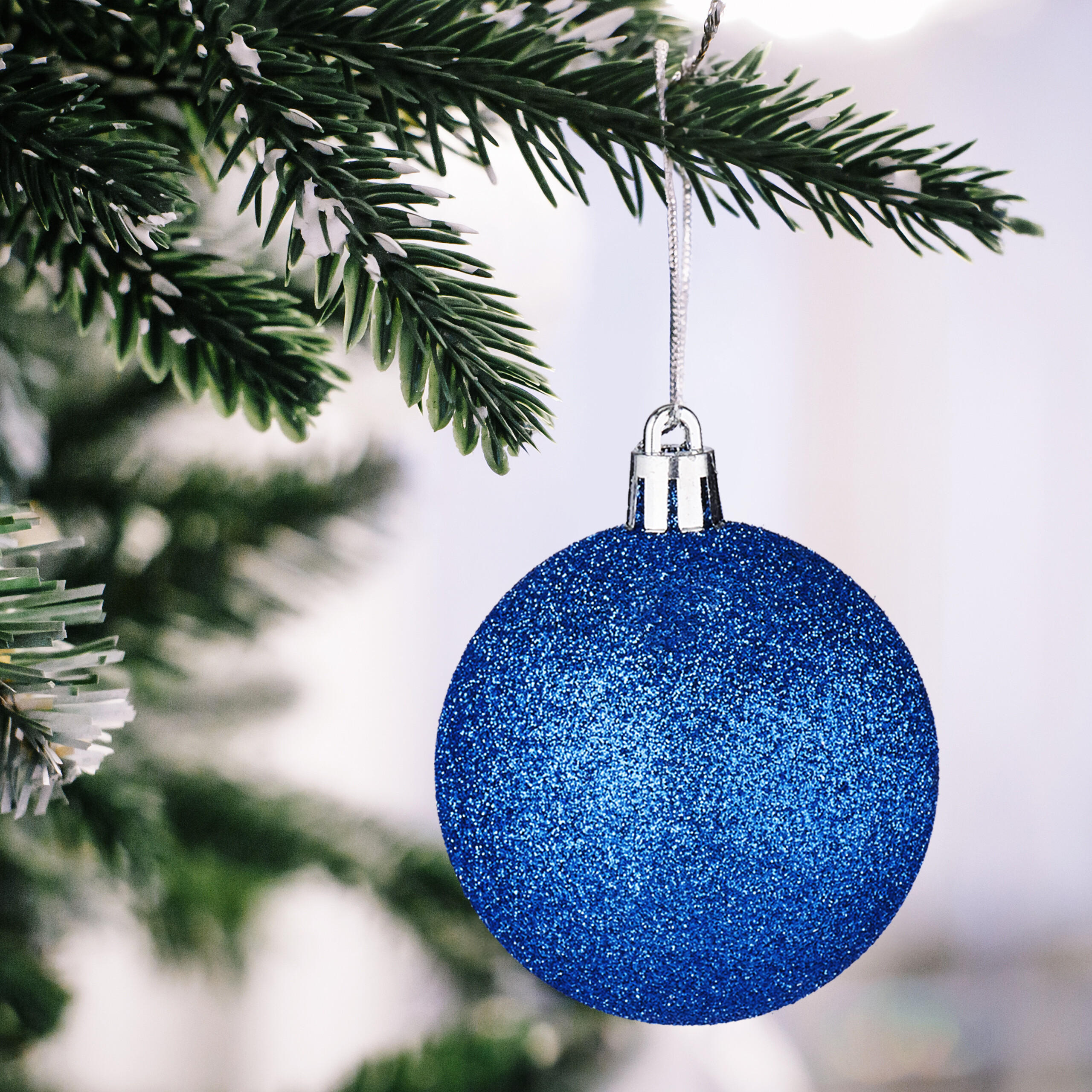 101-TLG.WEIHNACHTSKUGELN-SET - Blau, Kunststoff (20/19/2.5cm) - Relaxdays