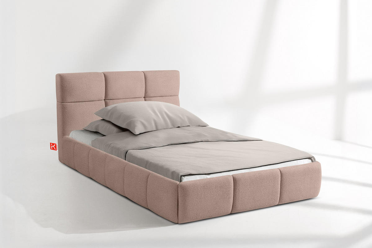 POLSTERBETT ALTOS Einzelbett, rosa - Rosa, Holz/Holzwerkstoff (120/200cm) - KONSIMO®