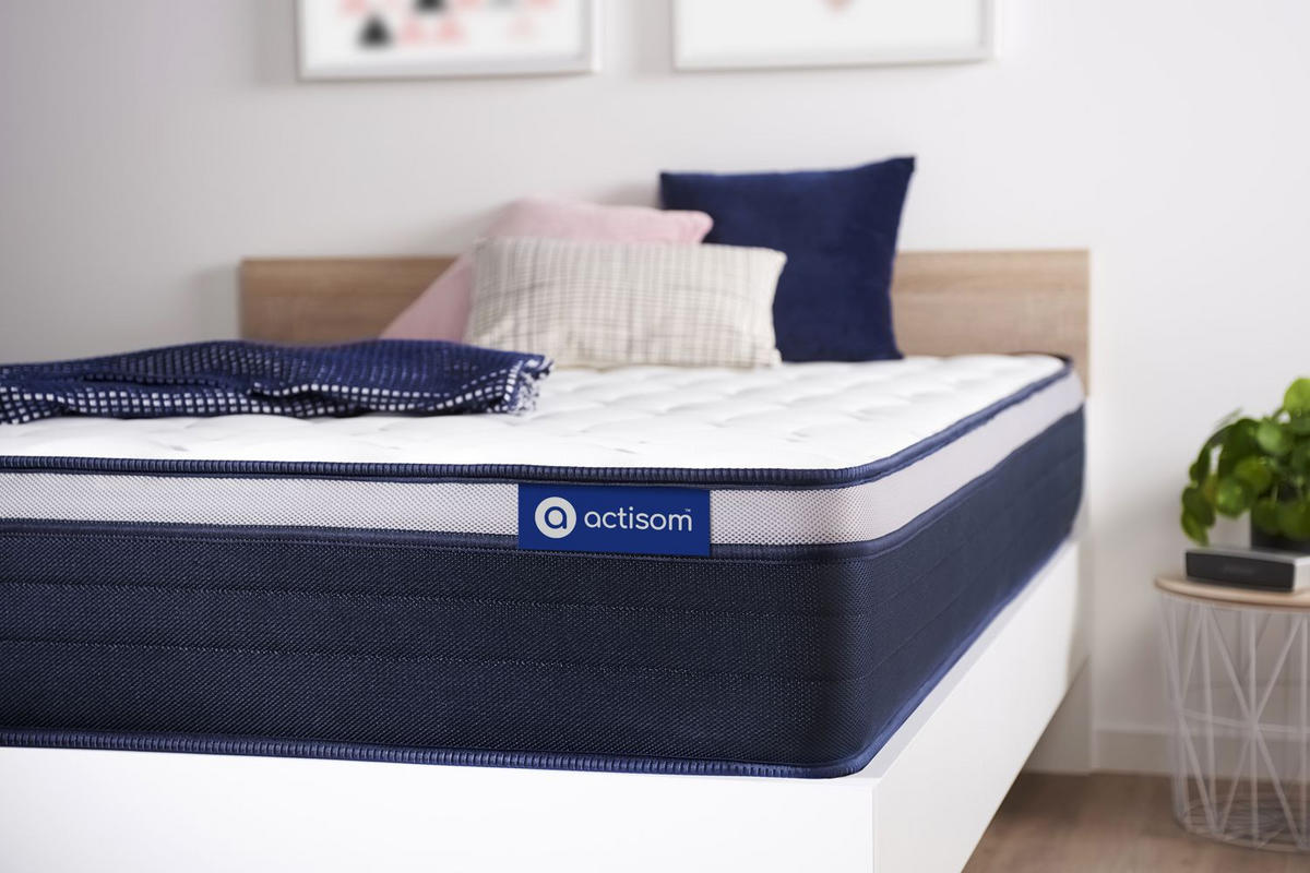 MATRATZE Actilatex max Latex und Memory-Schaum 90 x 190 cm h3 - Weiß, Textil (90/190cm) - ACTISOM