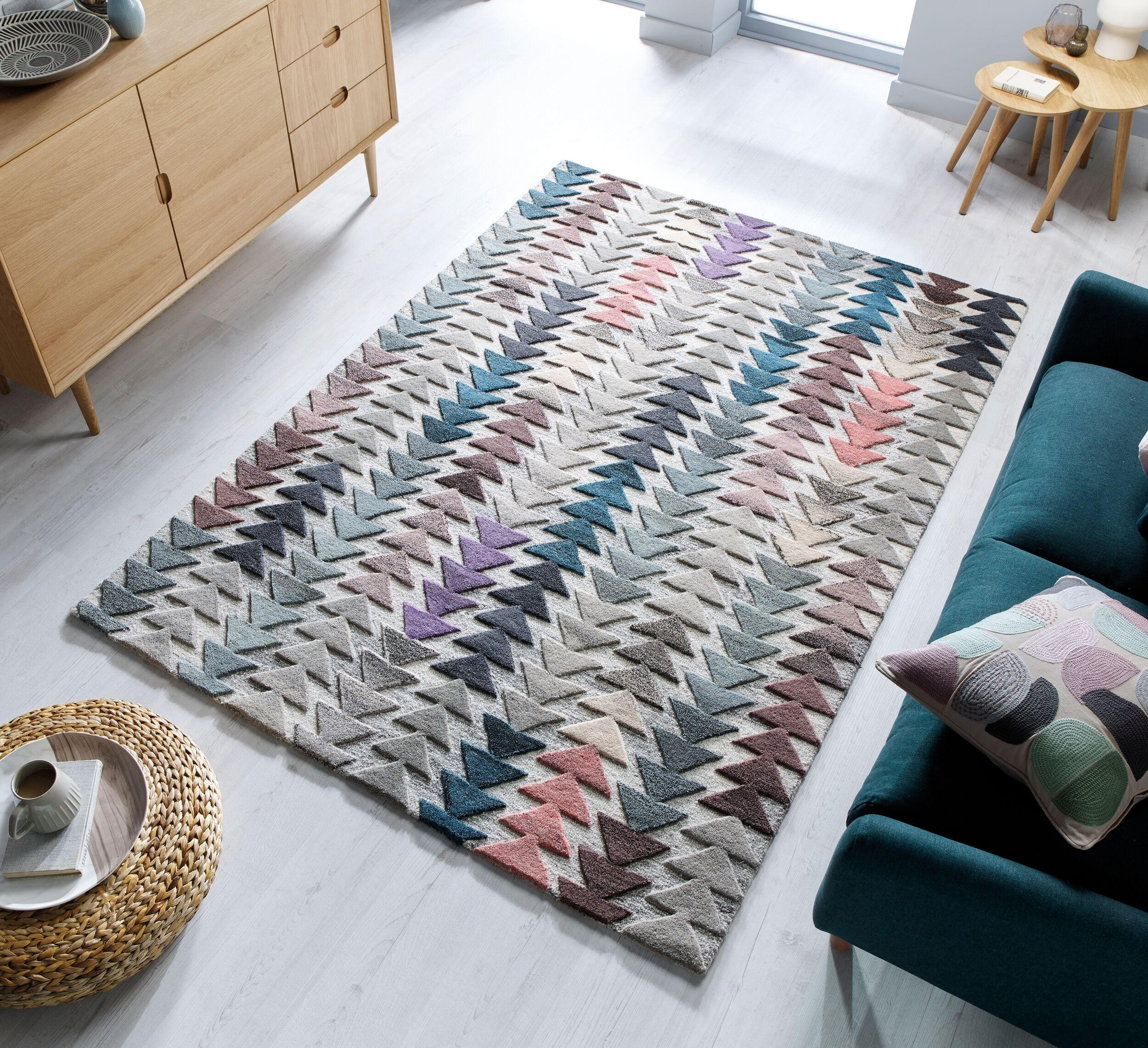 WOLLTEPPICH Hoch-Tief-Design, modern ESK JACK, Multi 200x290 cm - Multicolor, Textil (200/290cm) - KADIMA DESIGN