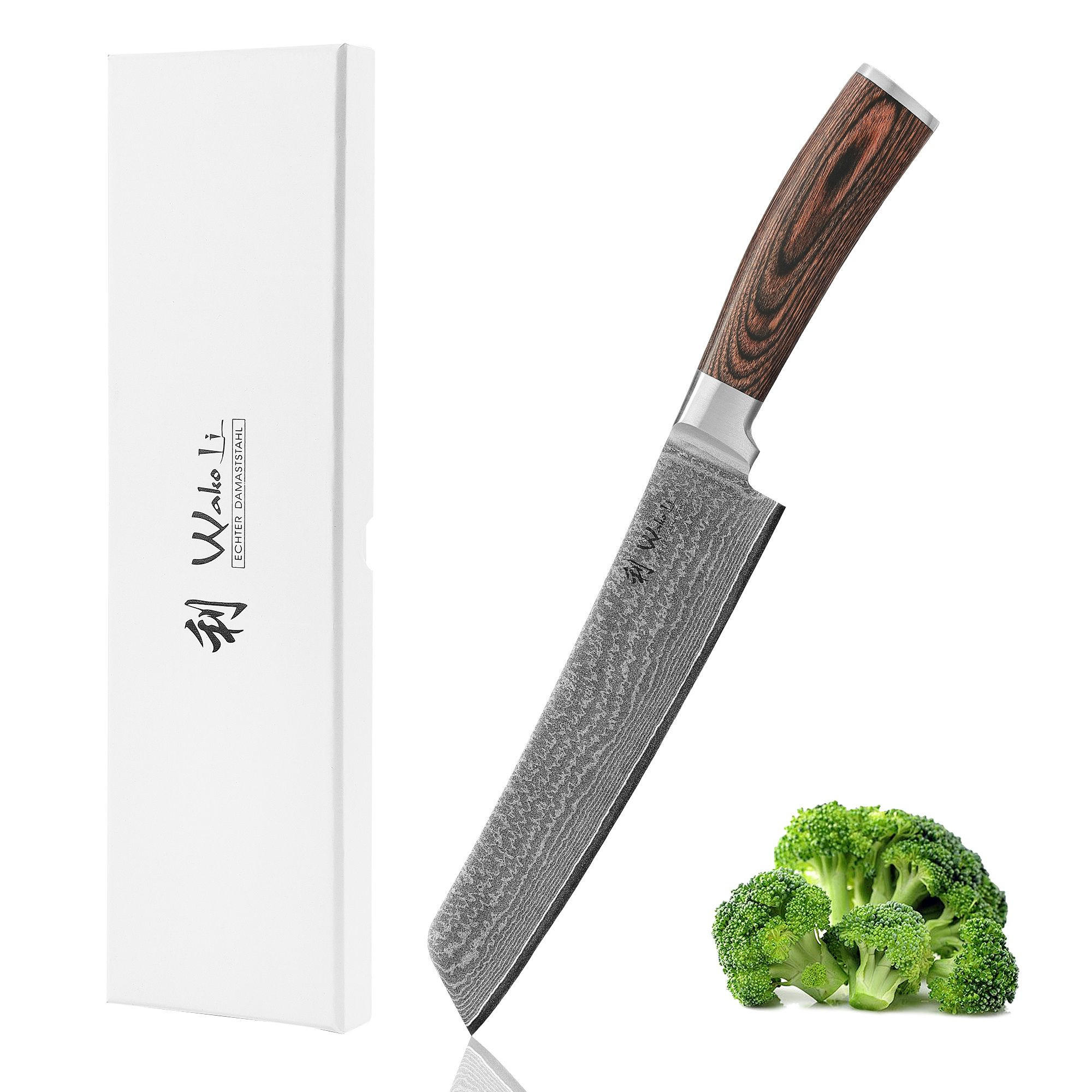 TANTO Chefmesser I EDIB - Braun, Holz/Metall (30cm) - Wakoli