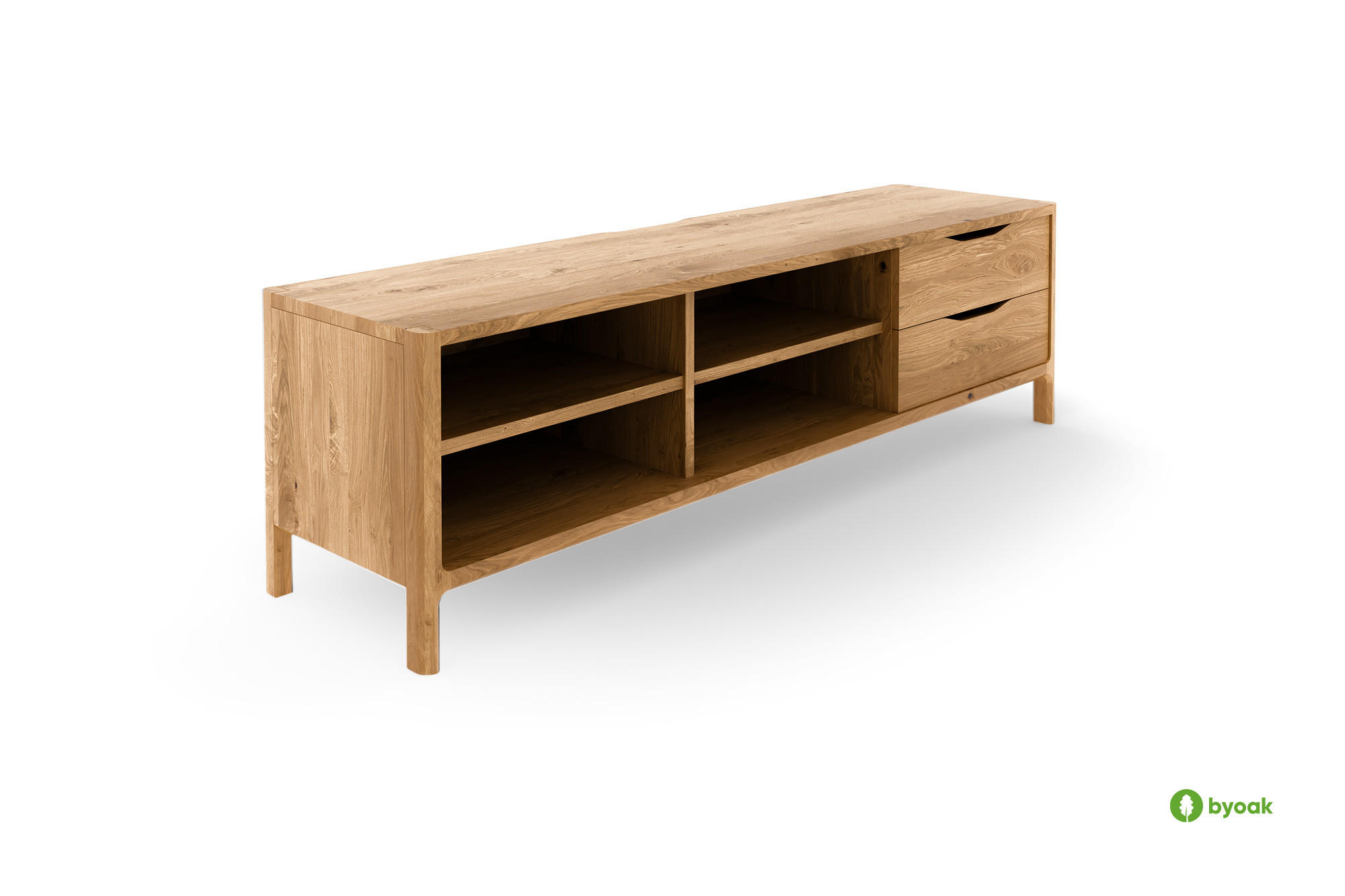 TV-SCHRANK PAUL Wildeiche - Wildeiche, Holz (160/48/50cm) - byoak