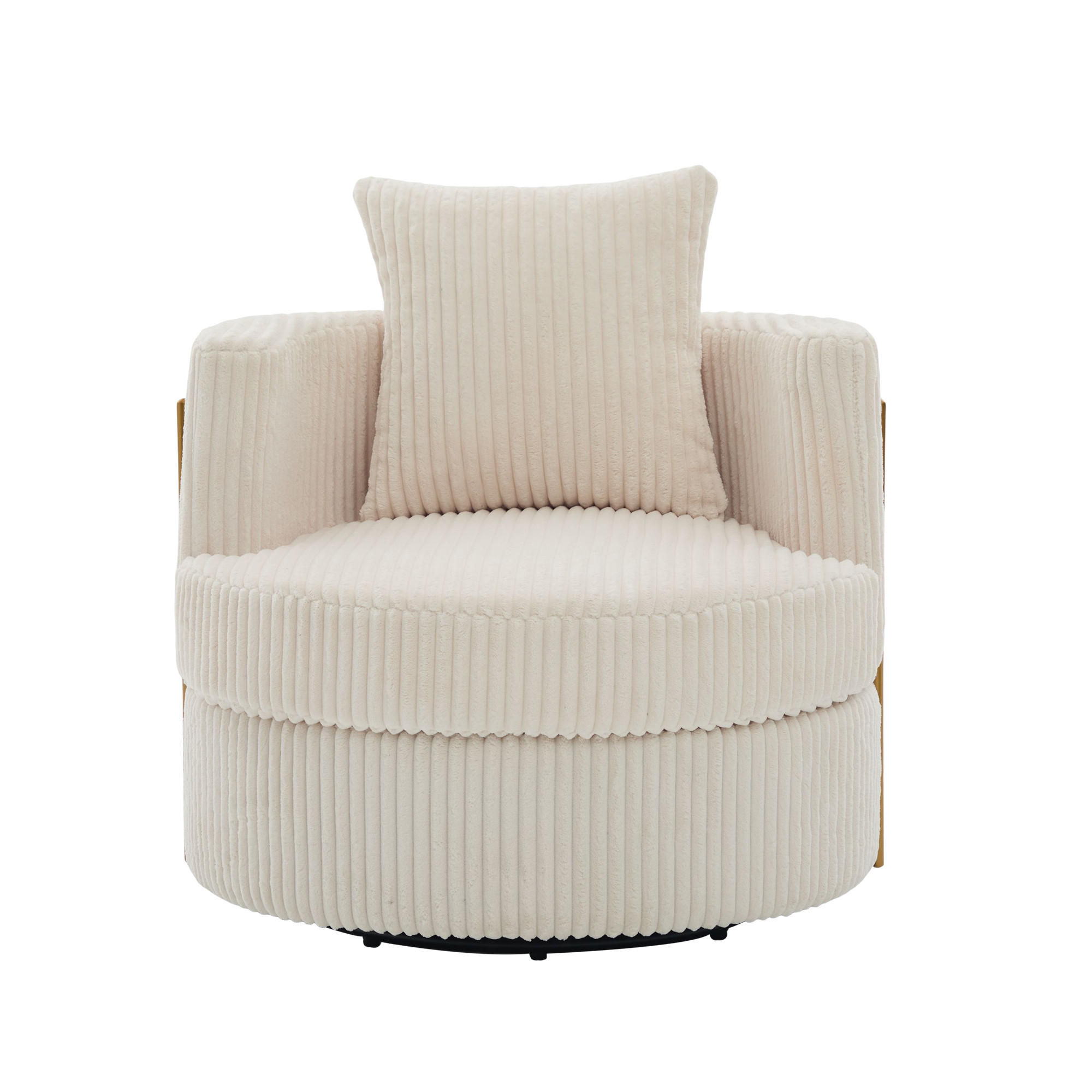 SESSEL DE-33906 360° drehbar mit Stauraum Beige - Beige, Metall (76/78/79cm) - ComfortXL