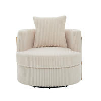 SESSEL DE-33906 360° drehbar mit Stauraum Beige - Beige, Metall (76/78/79cm) - ComfortXL