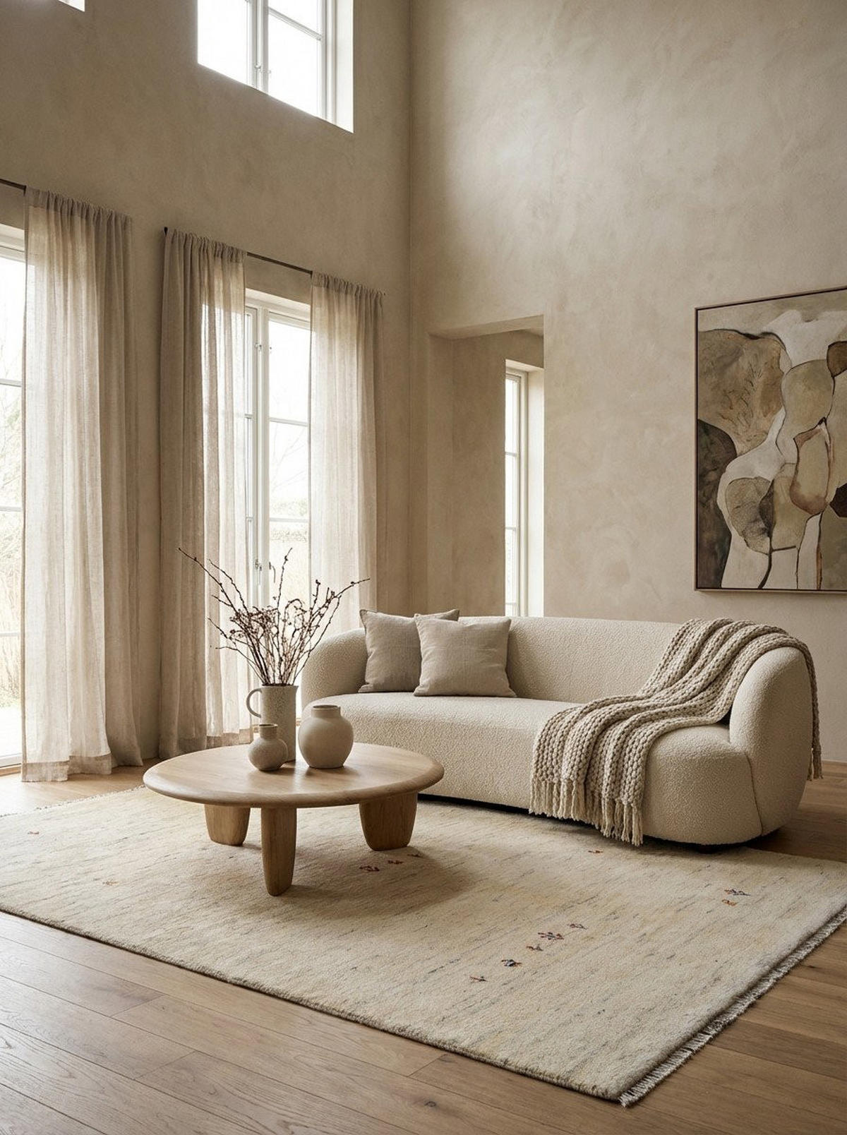 TEPPICH Gabbeh Beige 234/175 cm Schurwolle - Beige, Textil (175/234cm) - Looma