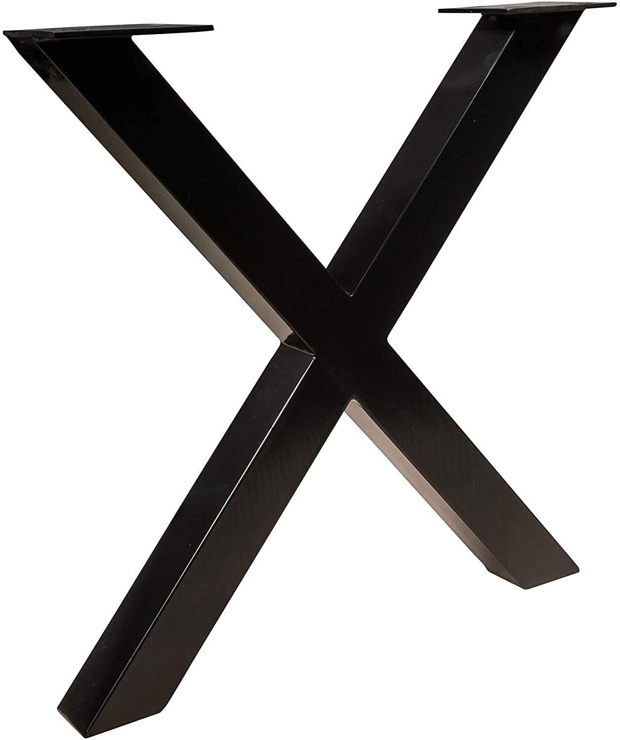 ESSTISCH XEREZ - Schwarz/Braun, Holz/Metall (90/180/79cm) - SAM