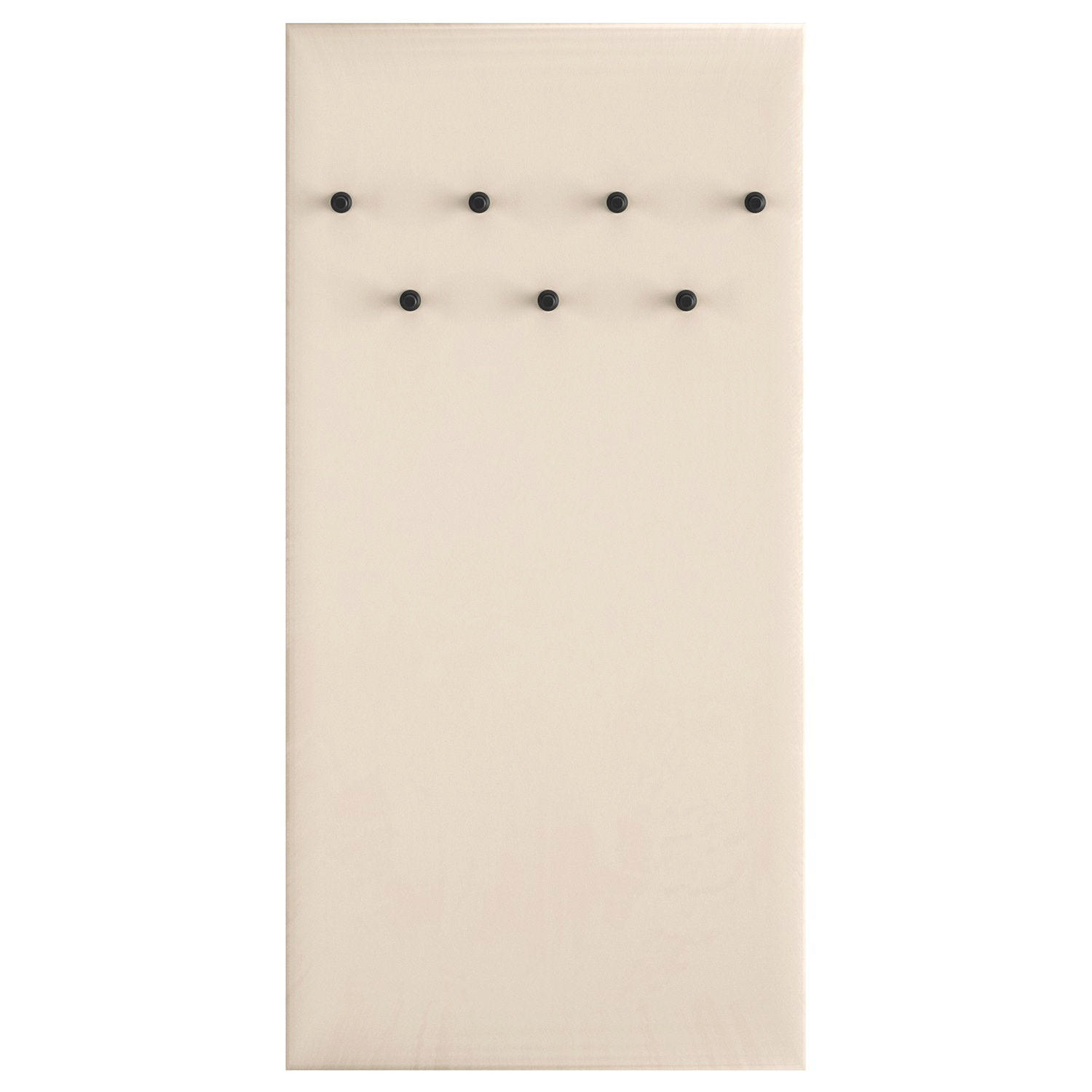 WANDGARDEROBE Caletto Beige gepolstert 68 cm - Beige/Schwarz, Holzwerkstoff (68/137/3cm) - Selsey