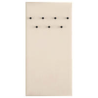 WANDGARDEROBE Caletto Beige gepolstert 68 cm - Beige/Schwarz, Holzwerkstoff (68/137/3cm) - Selsey